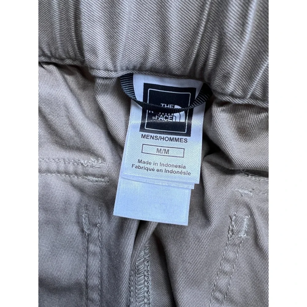 The North Face Convertible Cargo Pants Mens Medium Beige Elastic Waist Gorpcore